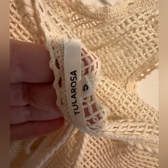 Tularosa Caliope Midi Dress Cover Up in Natural Sz S - Picture 7 of 7